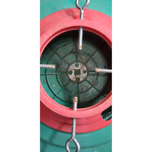 Vintage Christmas Tree Stand Live or Artificial Water Line Holds 6 to 7 Ft Tree - Picture 6 of 8